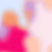 A blurred image with indistinct shapes and colors, primarily featuring pink, orange, purple, and light blue hues.